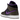 Jordan 1 Mid Purple Mocha baskets vue latérale avec empeigne violette, empiècements en cuir marron, semelle blanche et logo Swoosh blanc classique.