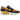Nike Air Max 90 Kumquat University Gold baskets vue latérale avec des détails orange vif, une unité Air visible et une semelle classique