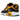 Nike Air Max 90 Kumquat University Gold baskets vue latérale avec des détails orange vifs, des superpositions en daim et la classique unité Air