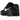 Nike Air Max 90 Black Marina Iron Grey White baskets vue latérale montrant une tige en mesh gris, des superpositions en cuir noir et l'unité Air