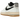 Nike Air Force 1 '07 LX Low Command Force Summit White Black baskets, vue latérale avec tige blanche, swoosh noir et languette rétro