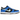 Nike Dunk Low Crater Blue Black baskets en vue latérale avec empeigne sombre, Swoosh gris et semelle intermédiaire Crater mouchetée en matériaux recyclés