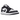 Air Jordan 1 Low SE Homage Split White Black baskets vue latérale avec empeigne en cuir divisée en noir et blanc et semelle en caoutchouc