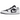 Air Jordan 1 Low SE Homage Split White Black baskets vue sous un angle montrant la construction en cuir divisée en noir et blanc