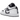 Air Jordan 1 Low SE Homage Split White Black baskets vue latérale mettant en avant le design emblématique en cuir fendu noir et blanc