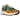 Nike VaporWaffle Woven sacai Jean Paul Gaultier Green Gusto baskets en vue inclinée avec tige verte tissée et semelle intermédiaire double unique.