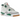 Baskets Air Jordan 4 Retro SB Pine Green vue de profil avec empeigne en cuir blanc, accents verts, unité Air visible et logo Nike SB rouge au talon.
