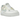 Nike Air Force 1 Low Shadow Sail Light Silver Citron Tint baskets vue sous un angle montrant le design superposé aux tons blanc cassé, argent et jaune.