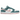 Nike Dunk Low Snakeskin Washed Teal Bleached Coral baskets vue latérale avec des détails en peau de serpent, semelle intermédiaire blanche et swoosh rose.