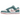 Nike Dunk Low Snakeskin Washed Teal Bleached Coral baskets vue latérale avec motif peau de serpent, empeigne en cuir vert d'eau et swoosh couleur corail.