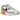 Nike Air Max 90 Gradient Cassette baskets vue latérale avec empeigne grise, encadrement de bulle Air dégradé et semelle extérieure noire