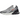 Nike Air Max 270 Grey Fog Team Orange Sail baskets vue latérale avec empeigne en mesh gris, Swoosh orange et unité Air apparente sur semelle blanche