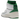 Air Jordan 2 Retro Lucky Green baskets en vue latérale avec cuir blanc, détails verts au talon et semelle en caoutchouc texturée
