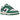 Nike Dunk Low SE Lottery Pack Malachite Green baskets vue latérale avec base en cuir blanc, empiècements vert foncé et logo Swoosh noir