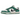Nike Dunk Low SE Lottery Pack Malachite Green baskets vue latérale avec base en cuir blanc, empiècements verts et swoosh noir iconique