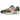 Nike Air Max 1 SH Treeline baskets en vue latérale anglée avec empeigne en daim vert, garde-boue marron, semelle blanche et unité Air visible.