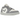 Air Jordan 1 Low SE Light Steel Grey baskets en vue latérale avec empeigne en cuir gris clair, swoosh gris foncé et semelle blanche