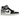 Air Jordan 1 Mid SE Light Steel Grey baskets vue latérale avec détails en cuir blanc, empiècements en daim gris et un logo Swoosh noir.