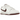 Nike Dunk Low Retro White Night Maroon baskets vue latérale avec base en cuir blanc, empiècements bordeaux et semelle classique