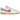 Nike Dunk Low Retro White Picante Red baskets vue latérale avec empeigne en cuir blanc, superpositions rouges et swoosh rouge