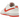 Nike Dunk Low Retro White Picante Red baskets vue latérale avec empeigne en cuir blanc, détails rouge picante, swoosh rouge et semelle.