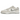 Nike Dunk Low Retro Summit White Light Smoke Grey baskets vue latérale avec empiècements en cuir gris, base blanche et semelle en gomme