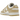Nike Dunk Low Team Gold baskets vue latérale avec base en cuir blanc, empiècements dorés, swoosh assorti et semelle intermédiaire blanche