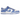 Nike Dunk Low Polar Blue baskets en vue latérale. Le design présente une base en cuir blanc avec des empiècements bleu clair et une semelle blanche.