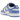 Nike Dunk Low Polar Blue baskets vue latérale avec base en cuir blanc, superpositions bleu ciel, semelle assortie et logo Swoosh blanc