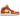Air Jordan 1 Mid SE Sport Spice baskets vue latérale avec empeigne en cuir blanc, détails orange, Swoosh noir et semelle intermédiaire.