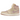 Jordan 1 High Zoom Air CMFT 2 Muslin Plum Chalk baskets en vue de profil avec une tige blanche et mauve et des lacets assortis