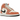 Air Jordan 1 Mid SE Orange Suede baskets vue latérale avec des empiècements en daim orange, un logo Swoosh blanc et une semelle contrastée
