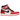 Air Jordan 1 Retro High OG Spider-Man Across the Spider-Verse baskets en vue latérale classique avec des panneaux à motifs rouges, blancs et noirs.