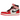 Air Jordan 1 Retro High OG Spider-Man Across the Spider-Verse baskets vue en angle avec motifs multicolores, semelle intermédiaire blanche et rouge.