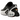 Nike Air Max Dn Black White Cool Grey baskets vue latérale avec empeigne noire texturée, unité Dynamic Air visible et semelle blanche