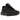 Nike Air Max Dn Black Metallic Grey baskets en vue latérale, avec la tige noire distinctive, finition texturée et unité d'amorti visible à la semelle