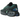 Nike Air Max Dn Black Rage Green baskets en vue angulaire avec tige noire, détails vert vif et unité Air dynamique et segmentée sur la semelle.