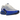 Nike Air Max Dn Platinum Royal Blue baskets vue latérale avec tige grise, unité Dynamic Air bleue au talon et détails texturés visibles