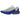 Nike Air Max Dn Platinum Royal Blue baskets vue latérale avec empeigne argentée, détails bleus au talon et technologie Dynamic Air dans la semelle.
