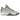 Baskets Air Jordan 4 Retro SE Craft Photon Dust vue latérale avec construction en daim gris, semelle intermédiaire blanche et unité Air visible