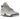 Air Jordan 4 Retro SE Craft Photon Dust baskets vue latérale avec empeigne en daim gris clair, languettes gaufrées, lacets blancs et unité Air visible.