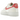 Nike Air Force 1 Low 07 Next Nature Summit White Sea Coral baskets en vue latérale avec empeigne en cuir blanc, détails roses et semelle en gomme.