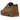 Nike Air Max 1 87 Luxe Ale Brown baskets en vue latérale avec des détails en cuir marron premium et une unité Air visible au talon.