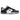 Nike Dunk Low Disrupt 2 Panda baskets vue latérale avec design noir et blanc, laçage asymétrique et empeigne superposée en cuir détaillée