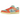 Nike SB Dunk Low Orange Emerald Rise baskets en vue latérale, avec une empeigne en daim orange vif, des détails vert émeraude et une semelle blanche