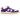 Nike SB Dunk Low Pro ISO Orange Label Court Purple baskets en vue latérale avec base en cuir blanc, empiècements violets et swoosh noir