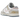 Baskets Nike Dunk Low Oxidized vue latérale avec empeigne en cuir blanc, effet usé sur la semelle et swoosh emblématique contrastant