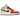 Air Jordan 1 Mid SS 88 Dunk Contest baskets vue latérale blanche et rouge avec motif rouge au talon, swoosh noir classique et semelle blanche