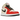 Air Jordan 1 Mid SS 88 Dunk Contest baskets vue latérale avec empeigne en cuir blanc, détails rouges, swoosh noir et col à motifs au talon.