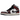Air Jordan 1 Mid Wear-Away Chicago baskets en vue inclinée avec design en cuir usé, détails rouges, swoosh noir et semelle intermédiaire blanche